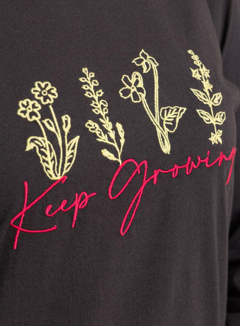 Magnet Printed Long - Sleeve Keep Growing - Khotwh